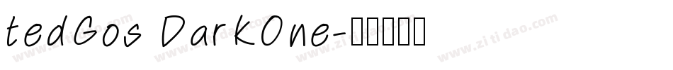 tedGos DarkOne字体转换